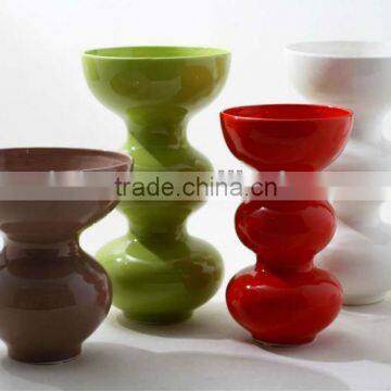 Christmas Decoration ceramic pottery vases with hand paint finish