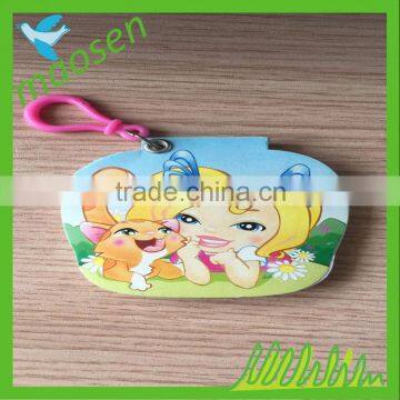 key ring with note pad, memo pad, sticky writing pads