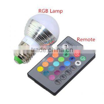 E27 RGB LED Lamp 16 Colors Changing Lampada Led Light Bulb 85-265V 110V 220V LED Spotlight Spot Light With Remote Control