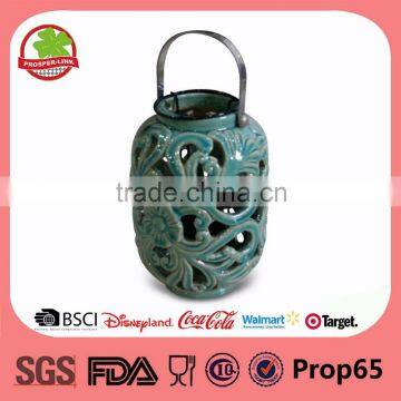 Wholesale New Candle Holder Ceramic Lantern With Tealight                        
                                                                                Supplier's Choice