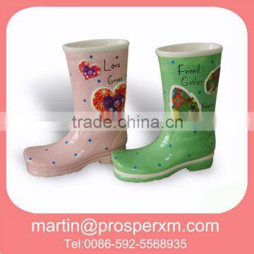 Hand painted ceramics flower vase