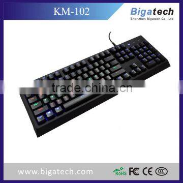 2016 New LED Illuminated Gaming Ergonomic Keyboard USB Multimedia Backlight Backlit Keyboard photo-4