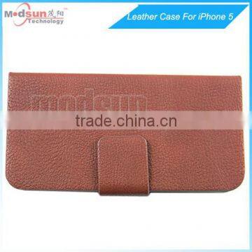 Right-left opening case for IPhone 5 flip PU Leather case