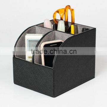 Hotel Faux Leather TV Remote Control Holder,desk organizer, mobile phone holder for hotel use