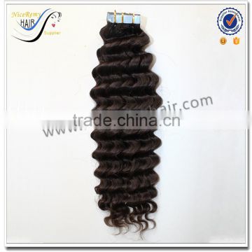 grade 7a 100% brazilian virgin human hair wholesale price tape hair extension