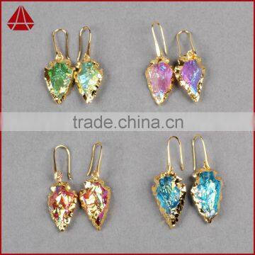 Wholesale Bohemian Style Fashion Arrow Jewelry Clear Crystal Jewelry Earring