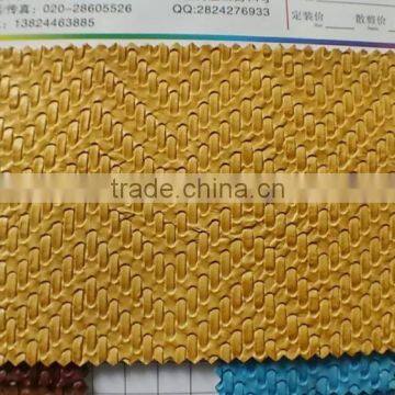 stocklot of pvc/pu synthetic leather from China woven embossing colorful