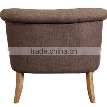 Durable and Strong Buttoned Tufted Upholstery Settee Chair photo-3