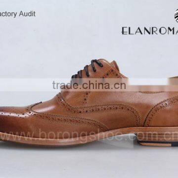 Wholesale Italian Formal Shoes Brogue Leather Shoes Men Leather Dress Shoes photo-4