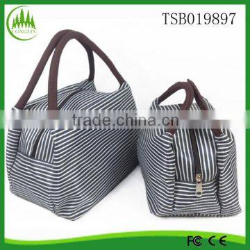 alibaba China New Product 2015 Wholesale cheap Stripe Lunch Bag