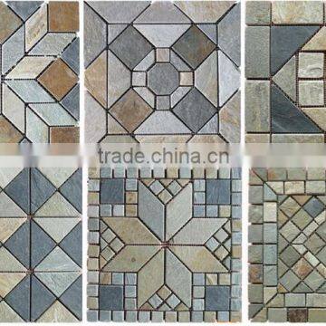 High Quality Irregular Natural Stone Slate Mosaic