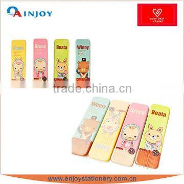 Cartoon expression tin pencil case school pencil case stationery set