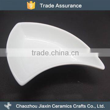 Best Quality Cheap White Unique Dinner Ceramic Snacks Dish