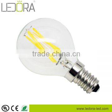 LED Edison style vintage E14 P45 lighting LED dimmable 120V~240V 4W 400lm filament bulb