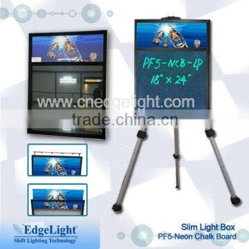 neon led writing board PF5 ABS material frame lighting box