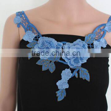 machine embroidery lace collar for lady