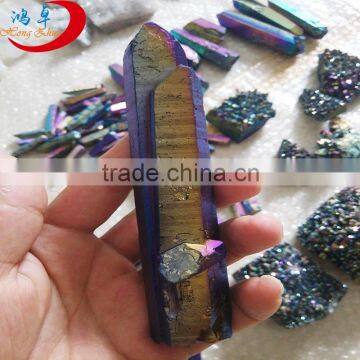 Natural Rainbow Colour aura stone crystal point