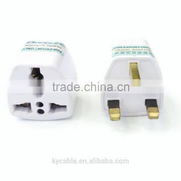 High quality universal 3 flat plug socket portable adapter for travel / computer /laptop /camera