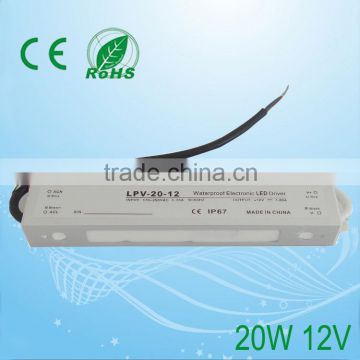 Factory direct sale good price high quality waterproof led power supply ac dc 20w 12v LPV-20-12