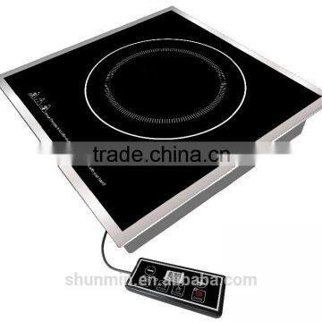 3500W built-in commercial induction cooker price commercial Induction cooktop with 304 stainless steel housing remote box