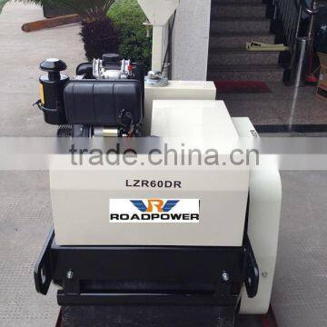 2015 Hot-sell Walk Behind Double Drum Mini Vibratory Tamping Roller Asphalt Gasoline Honda Vibratory Roller photo-2