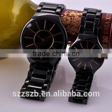 2014 Newest Ultrathin BLACK Ceramic Watch with Japanese movement