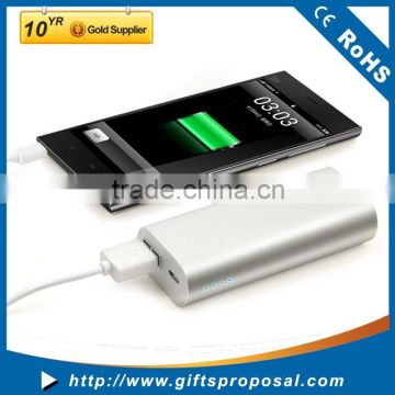 Mobile Power Bank - High Capacity 5000 Mah Metal Power Pack Battery Charger