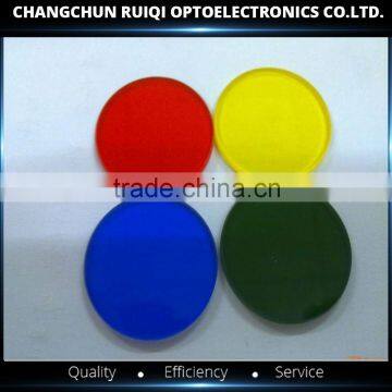 Round Blue optical glass filter QB38/QB21