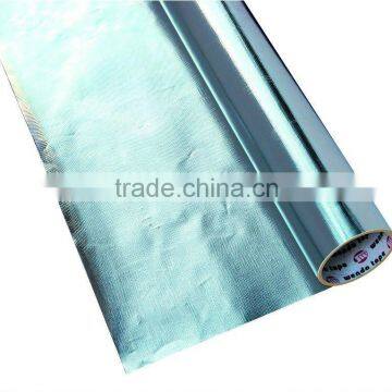 Roofing insulation reflective fiberglass fabric