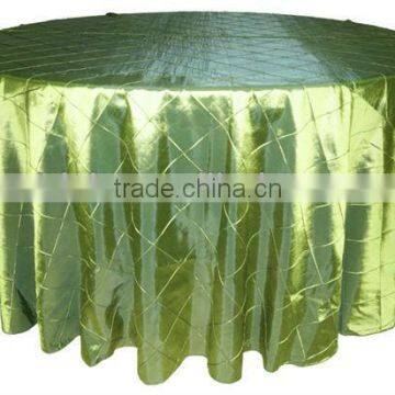 Cheap and superb Taffeta pintuck tablecloth (4'' Square) , outdoor tablecloth,Hotel/Banquet table cover