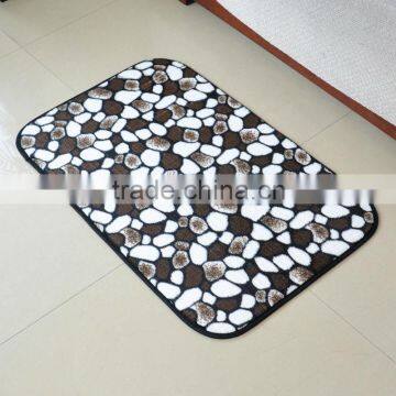 bathmat with leopard print non-slip bathroom floor mat