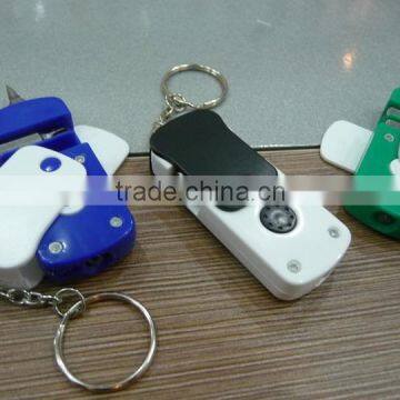 promotion useful keychain mini pocket tool kit with LED light