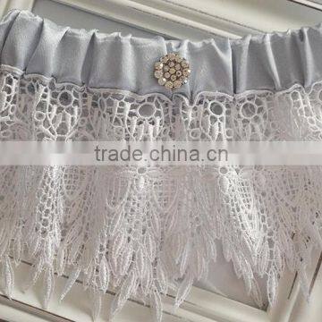 Lace Trim Wedding Garter,Wedding Gift Keepsake Garter, Sexy Girl Wedding Garter Belt photo-2