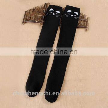 Knee High Socks Women School Young Girls Sock,wholesale Red White Cat Design Socks photo-2