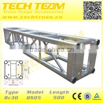 12 Inch Aluminum Square / Box Truss Cpatible With Global Truss