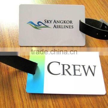 vinyl plastic hard pvc logo tag (M-PT325)