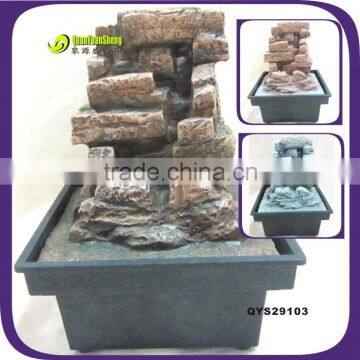 Resin unique design indoor mini fountain for home decoration