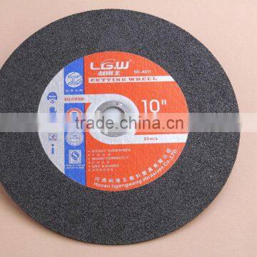 H483 Black 10''inch 255mm 2nets Cutting wheel for metal and stainless steel/ABRASIVES PRODUCTS from China