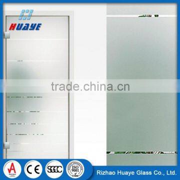 China Manufacturer Factory price door tempered frosted glass panel