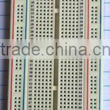 2014 hot sell white ABS metal reed 840tie-point testing breadboard universal printing circuit board