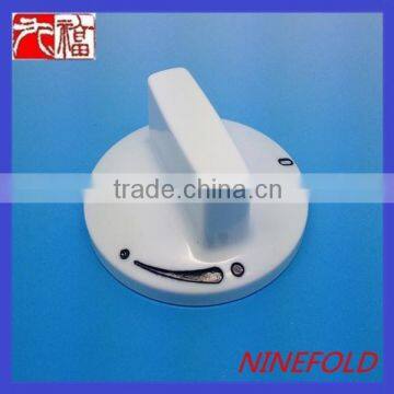 customized white plastic switch knob