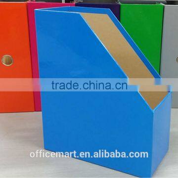 colored magazine box folder with glossy lamination