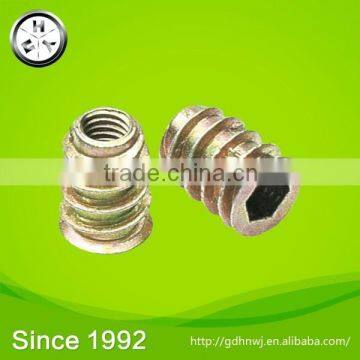 Abundant Sales experience hot sale high quality M6*15 zinc alloy screw nut in furniture(NZ1713)