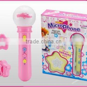 microphone with light and music