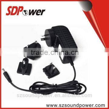 SDPower 100-240v Input 1 - 50W Output interchangeable power adapter with CE RoHS etc multi plugs