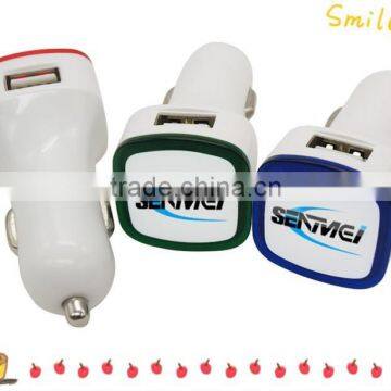 2014 new safety circuit protection 5V 2.1A car charger usb hub