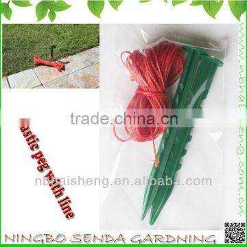 Plastic Net Peg with line