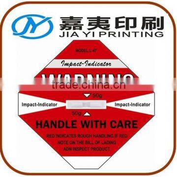 Promotion Impact Indicator Shockwatch Label Prevention Damage Label Customize photo-4