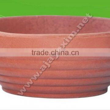 Unglazed Clay Serving Bowls