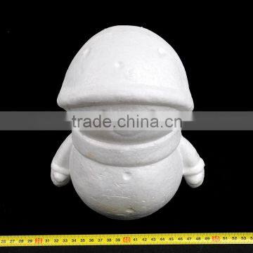 Lovely DIY and Christmas 240mm White Polystyrene Snowman